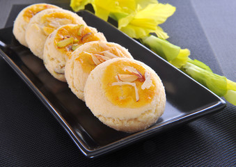 Nan Khatai, Crunchy & delicious shortbread cookies.