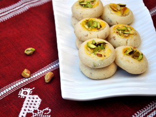 Nan Khatai, Crunchy & delicious shortbread cookies.