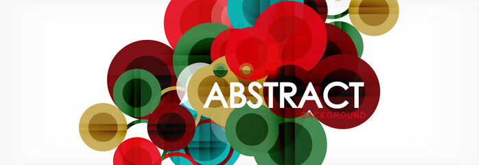 Circle composition abstract background