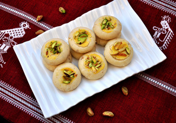 Nan Khatai, Crunchy & delicious shortbread cookies.