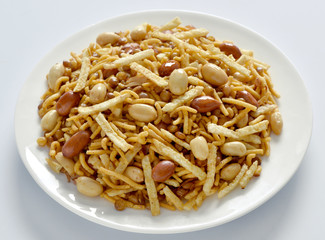 Special Mix Nimco, Mix Nimco, A specific blend of spicy potato stick, peanuts, sev, fried mutter, and chana.