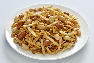 Special Mix Nimco, Mix Nimco, A specific blend of spicy potato stick, peanuts, sev, fried mutter, and chana.