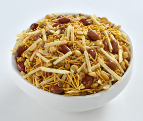 Special Mix Nimco, Mix Nimco, A specific blend of spicy potato stick, peanuts, sev, fried mutter, and chana.