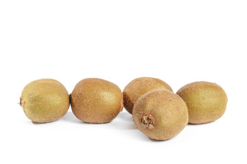 kiwi fruits isolated on white background