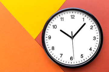 Wall Clock on color background