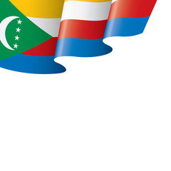 Comoros flag, vector illustration on a white background