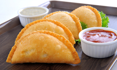 Arabian Samosa, a less spicy, delicious & tasty  snack  