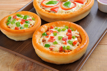Bakery Pizza  stuffed with yummy cheese batter & spices