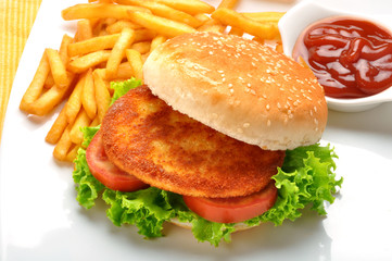 Burger, a most famous lunch snack around the globe