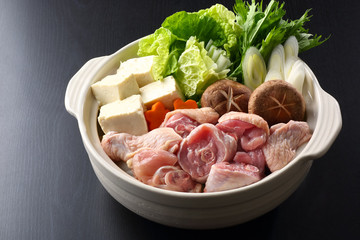 鶏鍋、食材