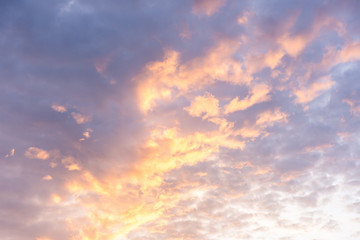 Abstract colorful of clouds and sky in sunshine for texture background.