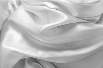 Naklejka premium Abstract luxury white satin fabric texture for design backdrop,fabric for background.