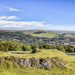 Buxton from Grin Low and Buxton Country Park, Derbyshire