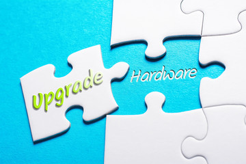 The Words Upgrade And Hardware In Missing Piece Jigsaw Puzzle