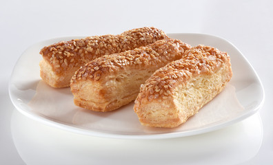 Sugar Puff Stick, light flaky layers of thin puff with sweet taste 
