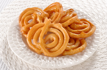 Jalebi, Hot & Crispy mouth watering juicy snack and sweets 