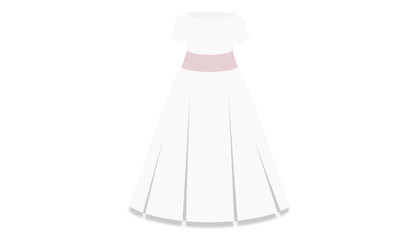 Elegant frocked dress at the waist for celebration