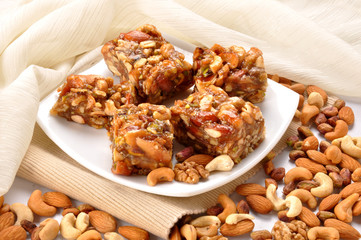 Mix Dry Fruit Halwa, Delicious sweet similar to nougat