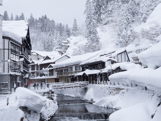 銀山温泉　Ginzan hotspring , Yamagata ,Japan 