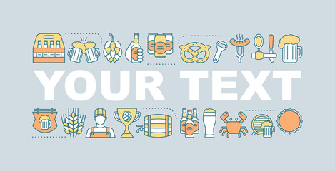 Craft beer word concepts banner