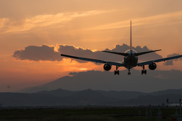 旅客機　仙台空港　Sendai International Airport,Japan