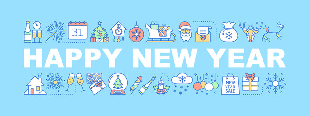 New year word concepts banner