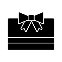 Gift card glyph icon