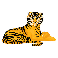 Tiger icon. Cartoon of tiger vector icon for web design isolated on white background