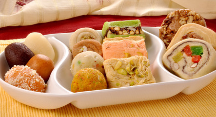 Mix Mithai, A Mouth-Watering Combination of Different Variety of Indian Sweets