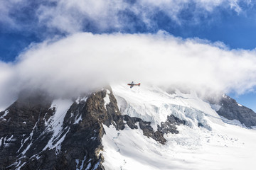Fototapeta na wymiar Swiss Mountain Flypast - Jungfrau