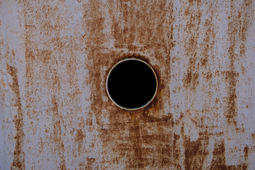 Brass porthole, ferry window frame