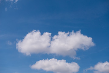 Naklejka na ściany i meble White clouds with blue sky backgrounds