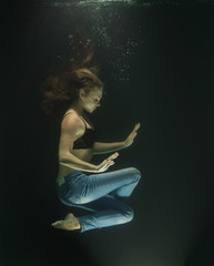 underwater fashion shoot