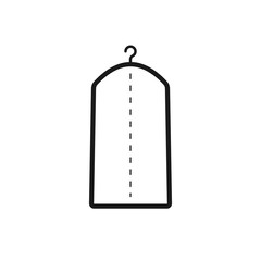 Suit garment bag icon. Clipart image isolated on white background