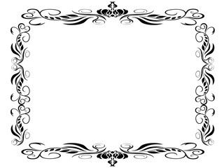 black classic decor frame
