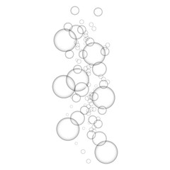 Oxygen bubbles icon. Realistic illustration of oxygen bubbles vector icon for web design