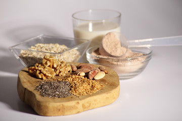 Bolitas proteínicas de chocolate