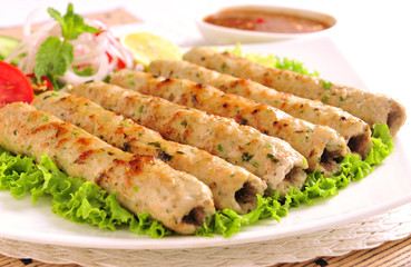 Chicken Seekh Kabab, Chicken Reshmi Kebab