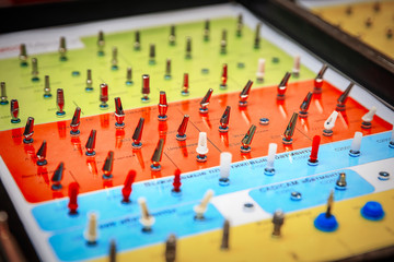 Obraz premium set of various dental abutments for dental prosthetics