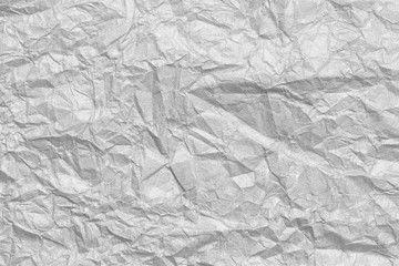 Crumpled white paper Texture background.