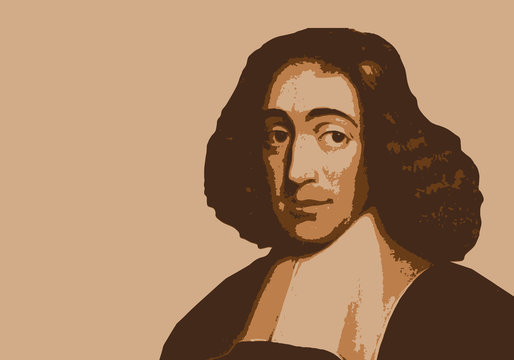 Portrait de Spinoza, célèbre philosophe hollandais du 17ème siècle