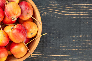 Paradise apples in a bowl