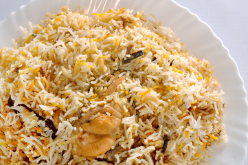 Hyderabadi Chicken Biryani: