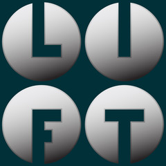 Fototapeta premium icon inscription interior design loft