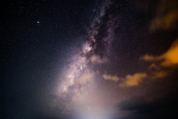 Milky way on the dark sky / Nice star on sky