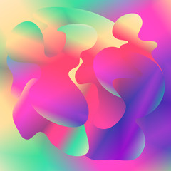 Colorful Geometric Abstract Background , Multicolor Bright Gradient , Vector Illustration