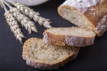 Homemade fresh ciabatta bread.  Crust ciabatta bread. Bakery