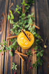 orange alcoholic cocktail