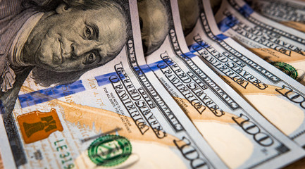 Hundred dollar banknotes