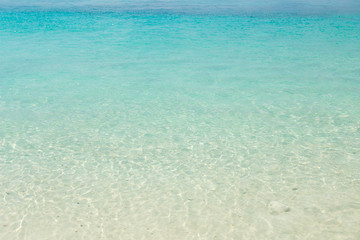 Fototapeta na wymiar Tropical beach with clear water background